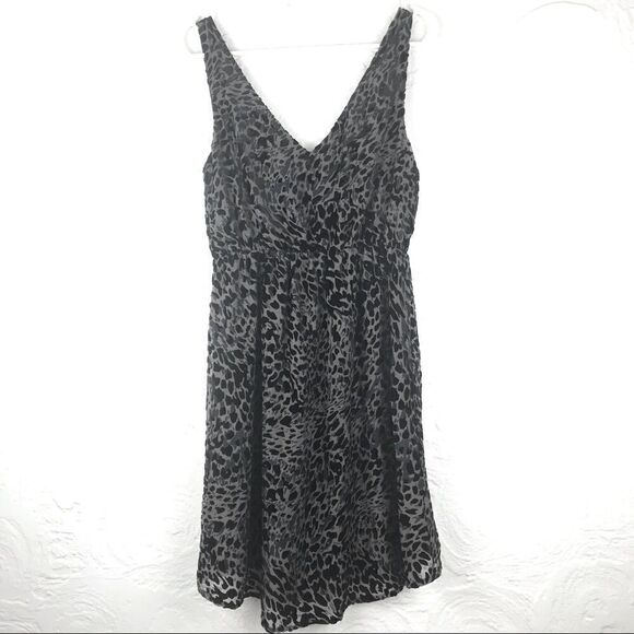 H&M Black Leopard Print Lightweight Tank Dress - Picture 5 of 11